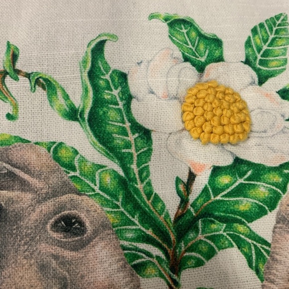 Anthropologie lou Rita elephant dish towel new without tags x1 - Picture 4 of 6